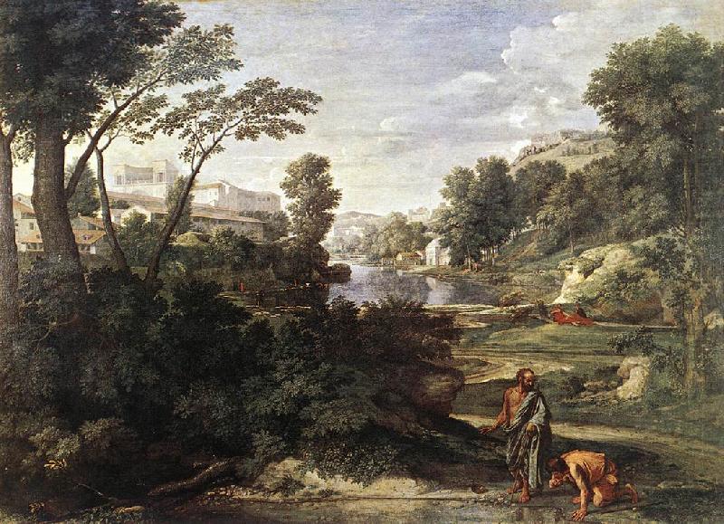 Landscape with Diogenes, Nicolas Poussin